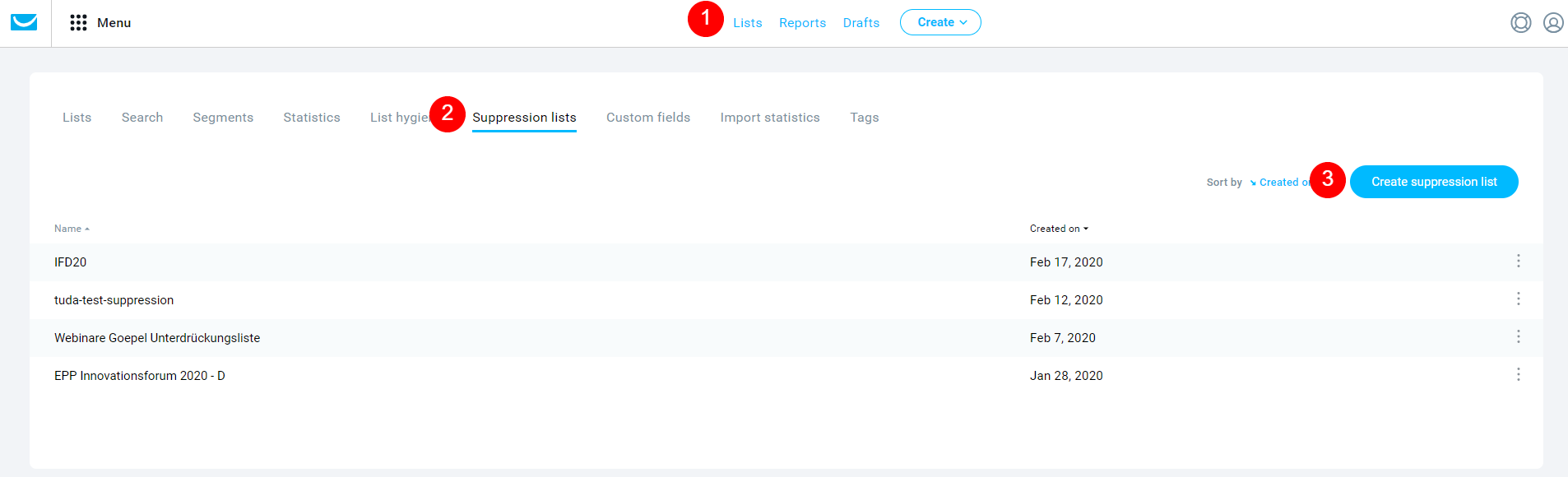 So importieren Sie eine Blacklist in GetResponse!